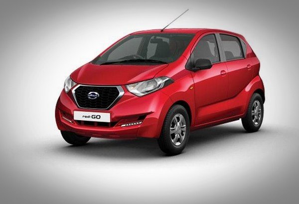 Datsun redi-GO red color front look
