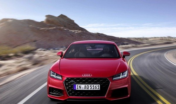 Audi TT Facelift, Red Colour, Front Angular Look