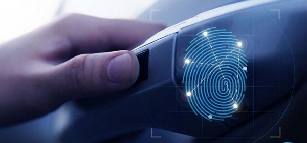 Fingerprint sensor, door handle