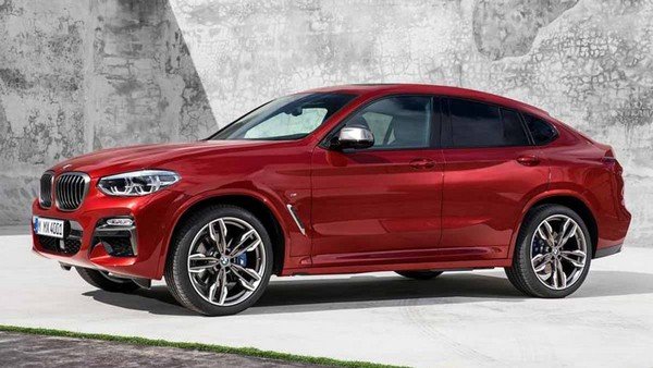 BMW X4 2019 red side profile