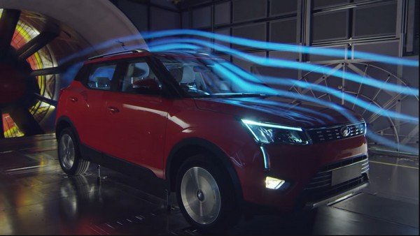 Mahindra XUV300 on wind tunnel test