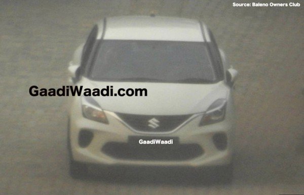 Maruti Suzuki Baleno facelift, spy shot