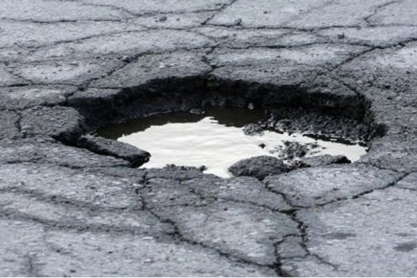 a pothole