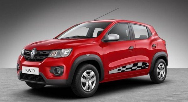 Renault Kwid 2018 red angular look