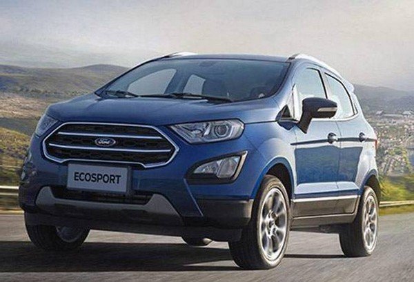 2018 Ford EcoSport blue right view