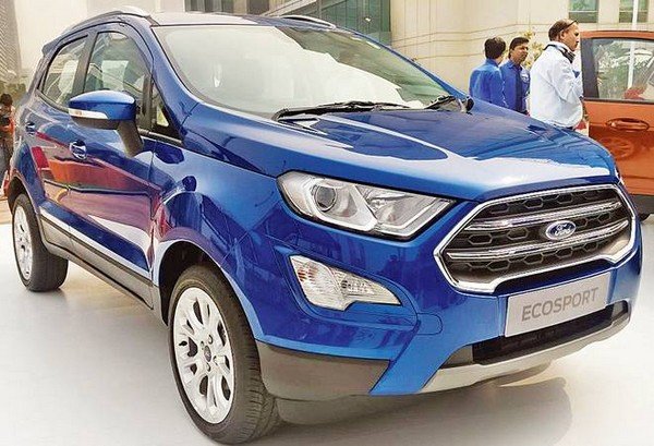 Ford EcoSport blue left view