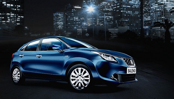 Maruti Baleno skyscapers background 