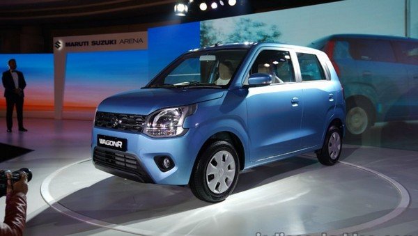 Maruti Suzuki WagonR 2019, Blue, Front Left Side