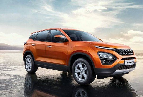 2019 Tata Harrier orange left side