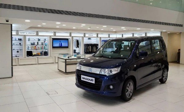 Maruti Suzuki WagonR 2017, Black, Front Left Side