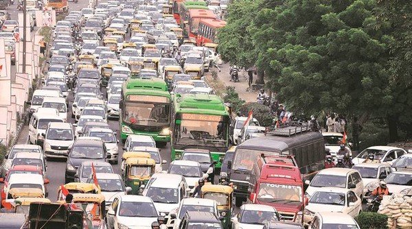 traffic jam in india