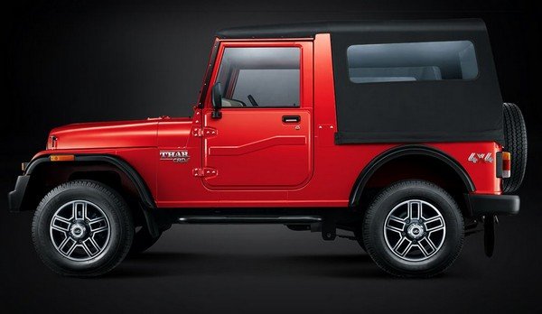 2020 Mahindra Thar red side profile