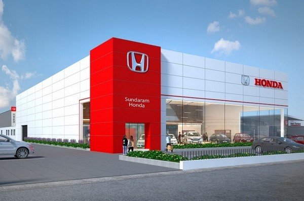 Honda India new showroom design outside