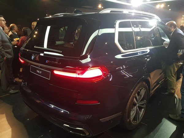 BMW X7 on show, rear look
