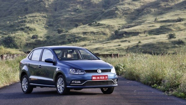 VW Ameo dark blue left angular