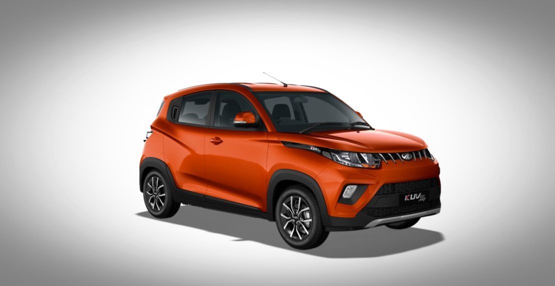 Mahindra KUV100 exterior orange colour