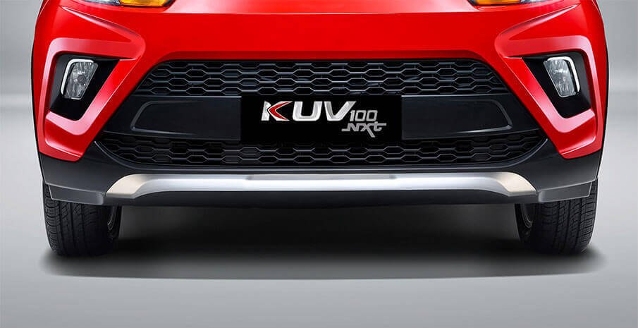 Mahindra KUV100 Exterior Front bumper red color