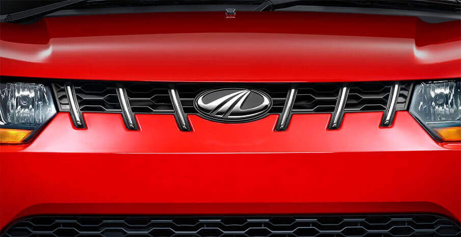 Mahindra KUV100 Exterior Front grille red color