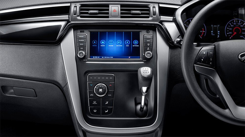 Mahindra KUV100 Interior centre console 