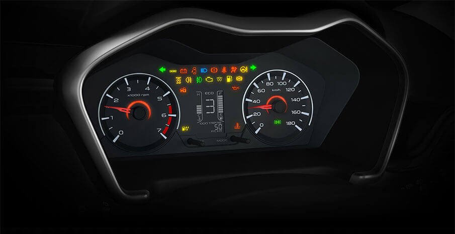 Mahindra KUV100 Interior instrument cluster