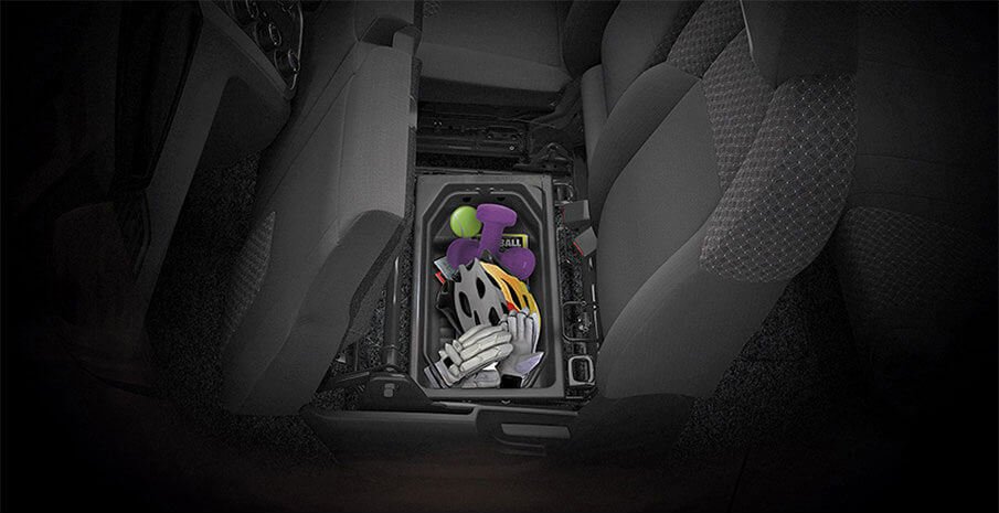 Mahindra KUV100 Interior storage 