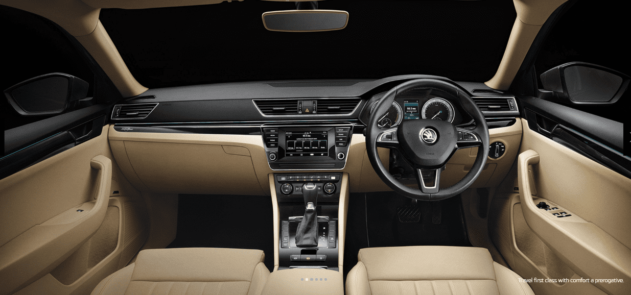 skoda superb 2019 India interior dashboard 