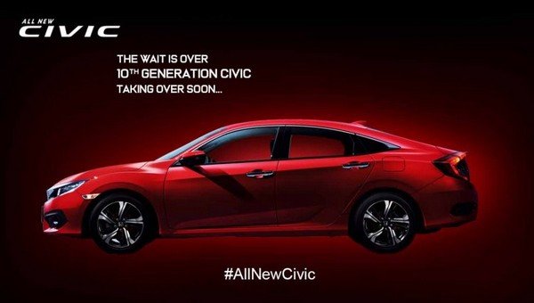 2019 Honda Civic red side profle