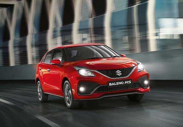 New Maruti Baleno RS red color front look