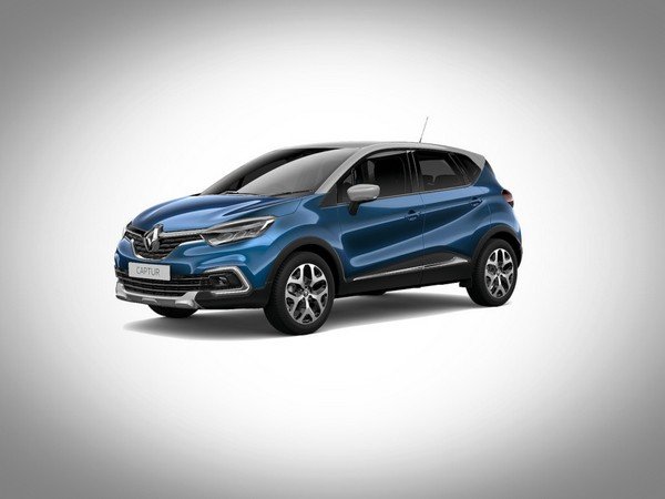 Renault Captur 2017 blue with mercury roof colour