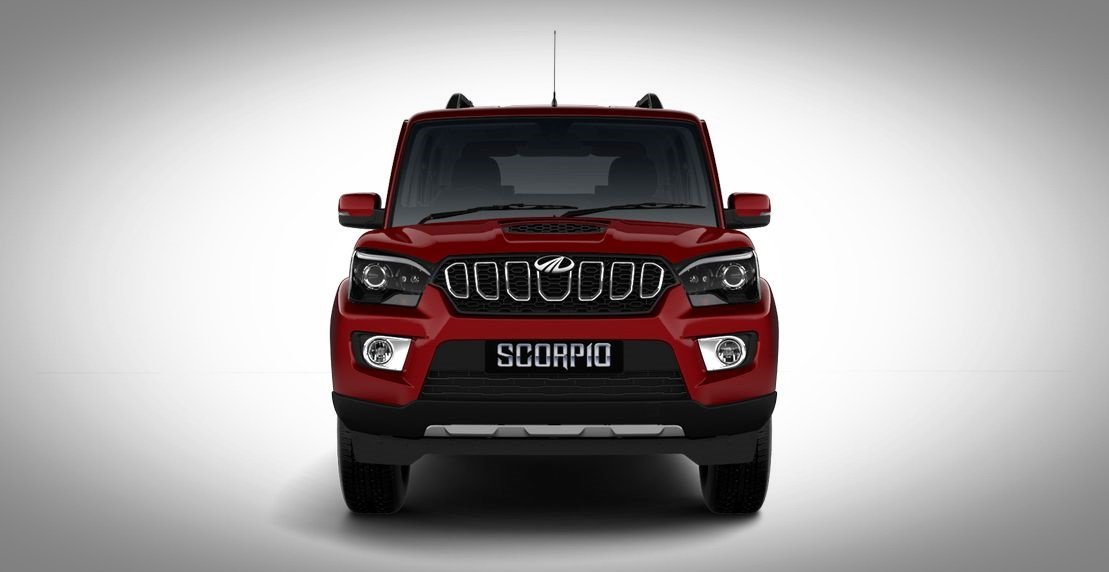 2018 Mahindra Scorpio molten red