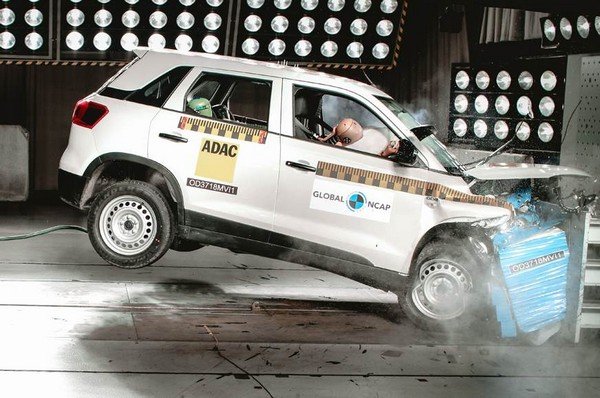 Maruti Suzuki Vitata Brezza in the Glibal NCAP crash test