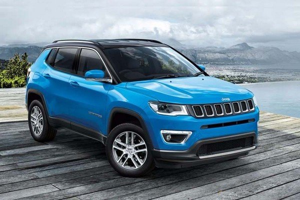 Jeep Compass blue left angular