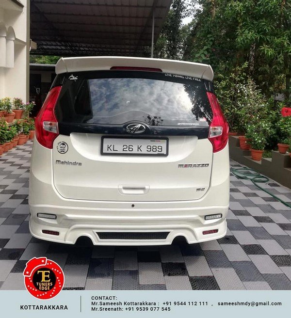 Modified Mahindra Marazzo rear look 