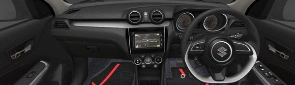 Maruti Suzuki Swift Red Speedster interior