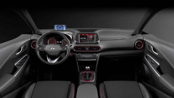 Hyundai Kona Iron Man Edition interior dashboard