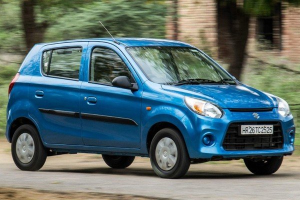 Maruti Suzuki 800 blue side profile