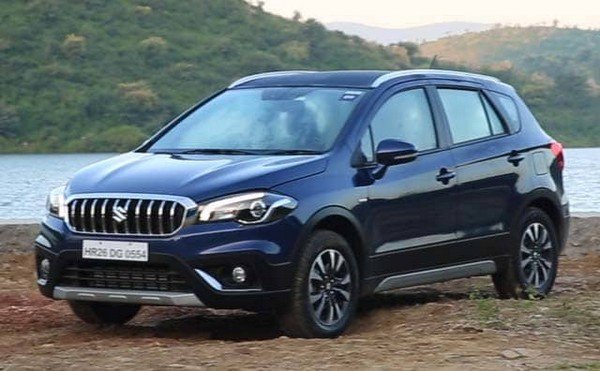 Maruti Suzuki S-Cross dark blue angular right