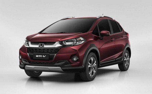 Honda WR-V red color front look