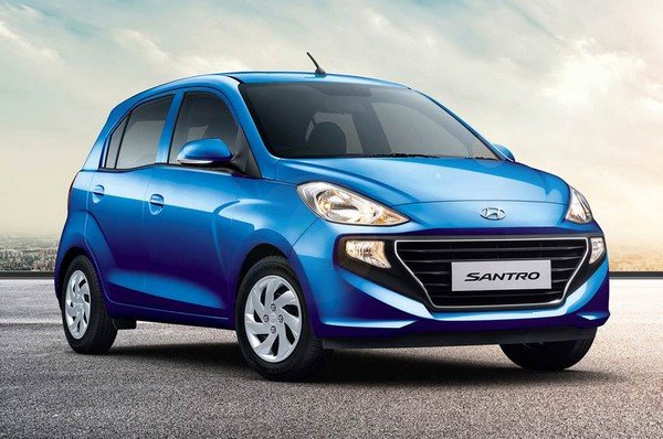 Hyundai Santro from left to right