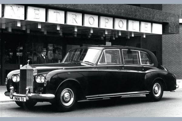 a black Rolls-Royce Phantom VI Limousine