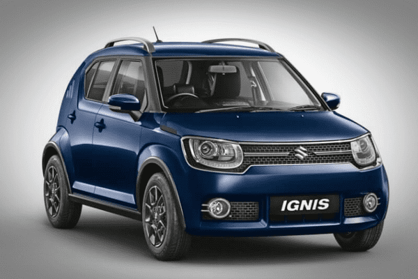 Maruti Ignis blue color front look