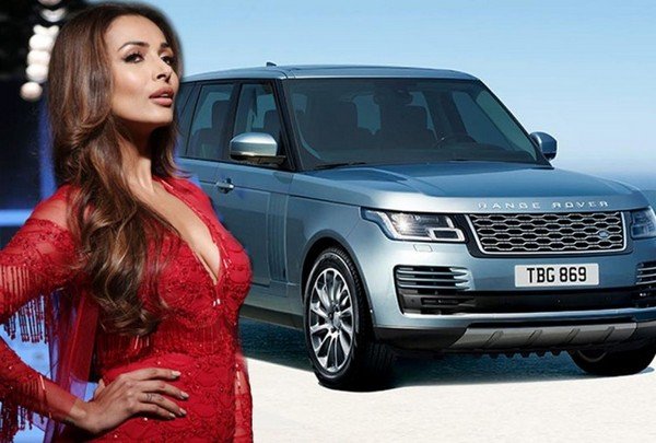 Katrina Kaif's Range Rover Vouge blue front
