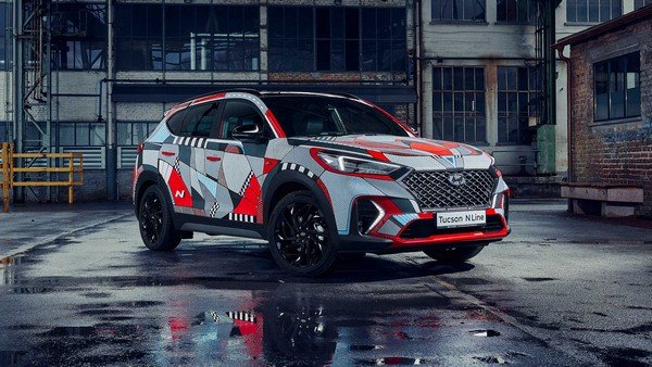 2019 Hyundai Tucson N Line art car angular left