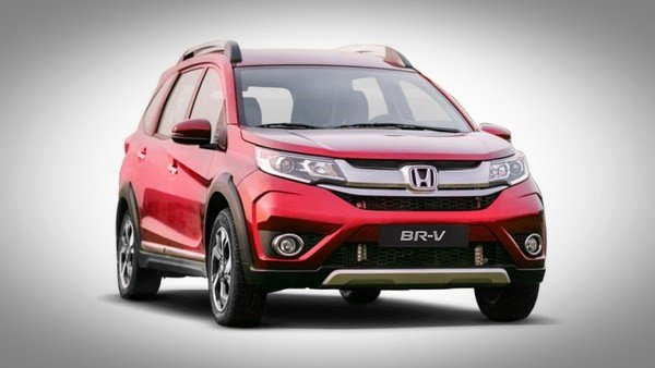 2018 Honda BR-V, red colour, front look
