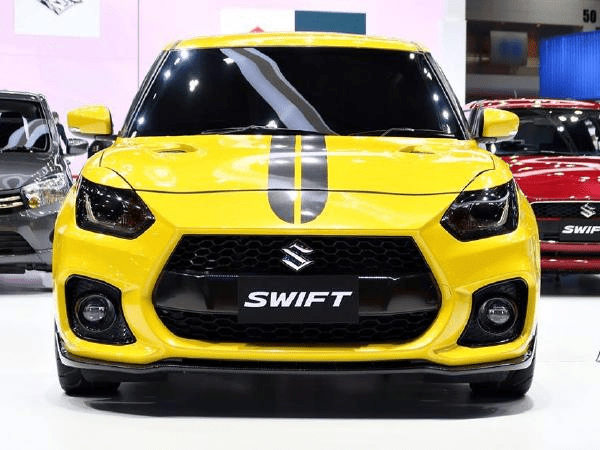  modified Swift Sport at Bangkok International Motor Show yellow color front look