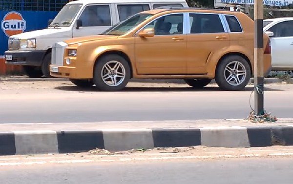 chervolet captiva modified dark orange side profile