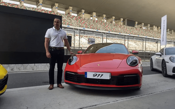 porsche 911 india 2019 red front look