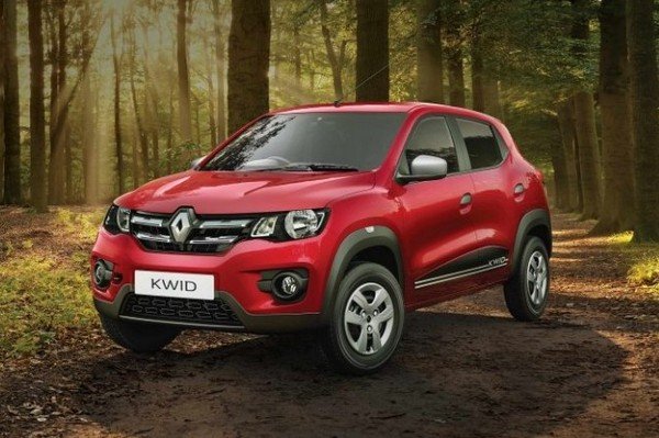 renault kwid red front angle