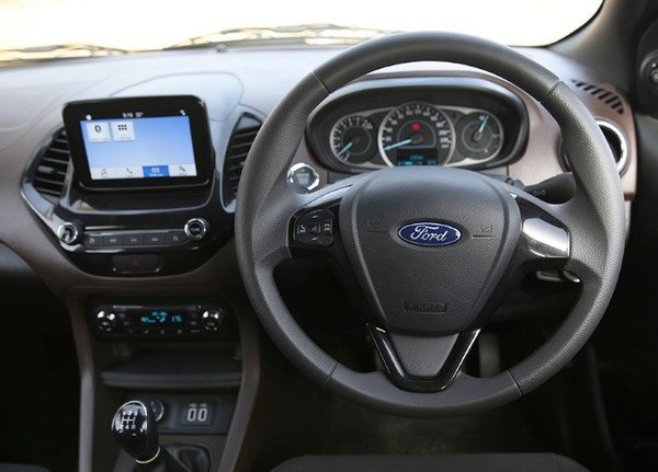 Ford Figo Aspire interior 3-spoke steering wheel