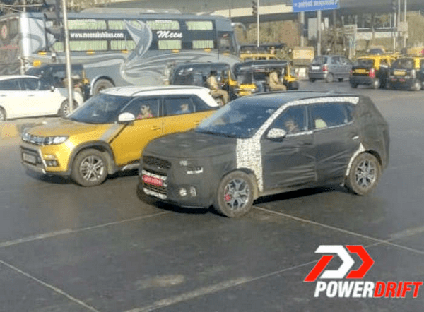 kia sp2i front look spied testing on road 